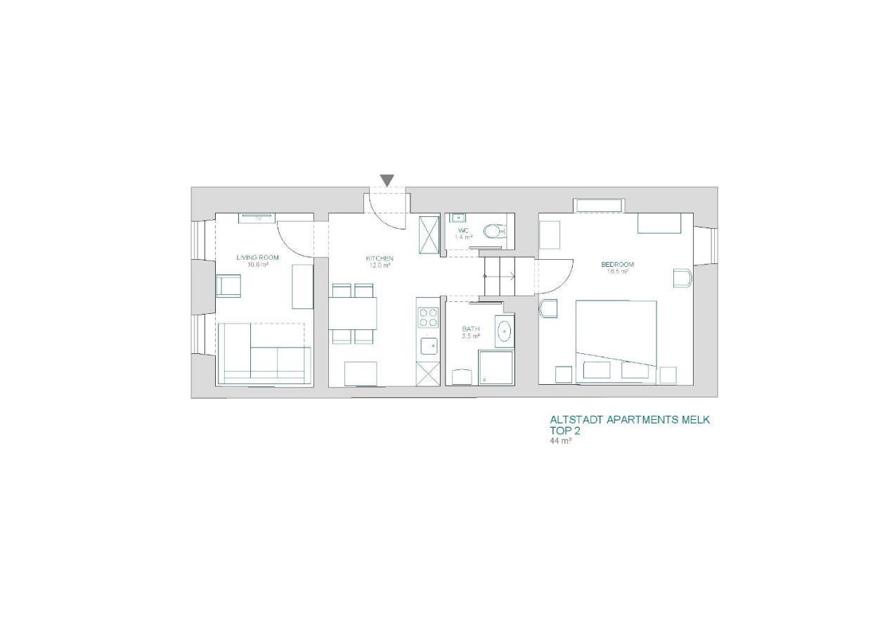 Altstadt Apartments Melk Mit Sauna Экстерьер фото